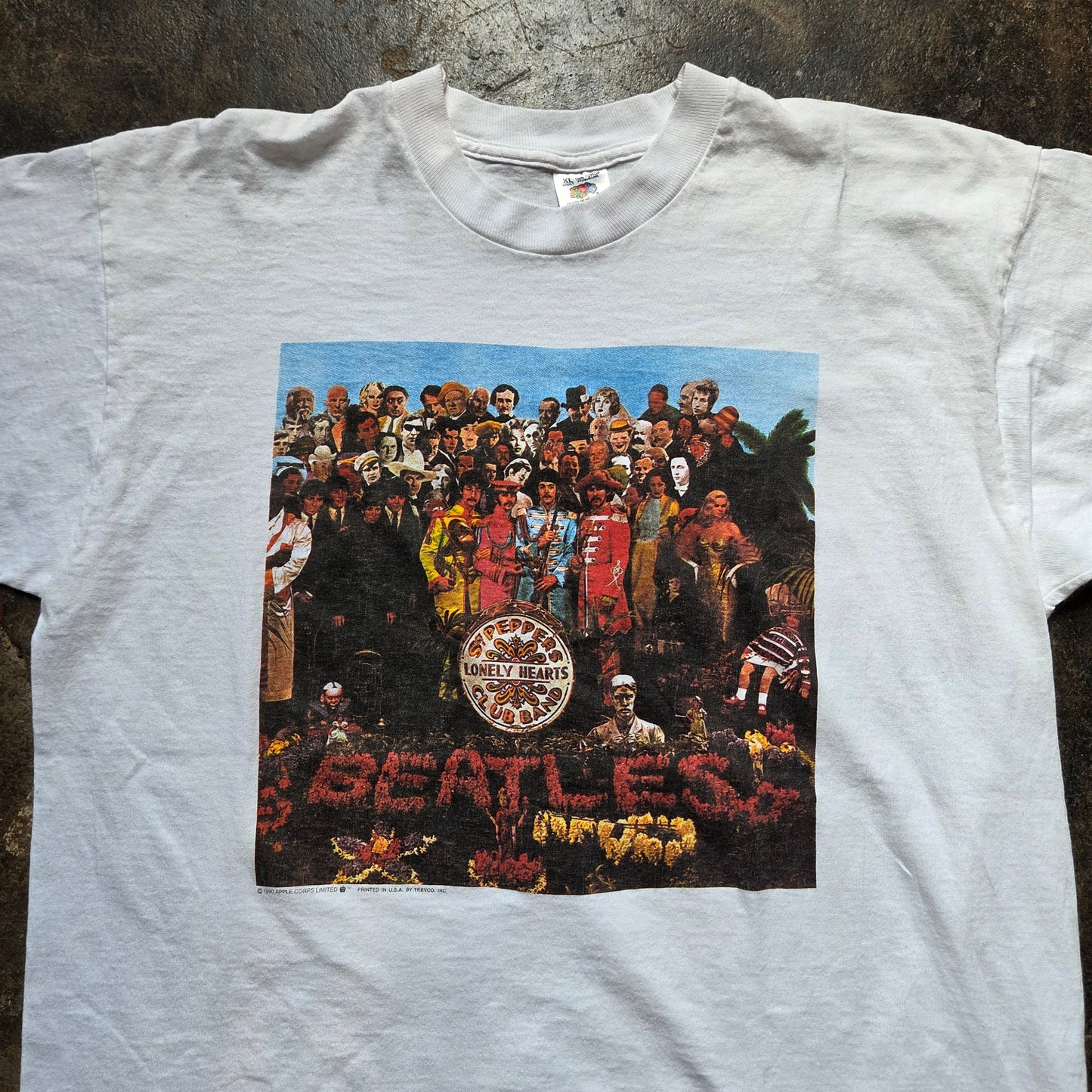 Vtg 1990 The Beatles Sgt Peppers T Shirt 90s Band XL