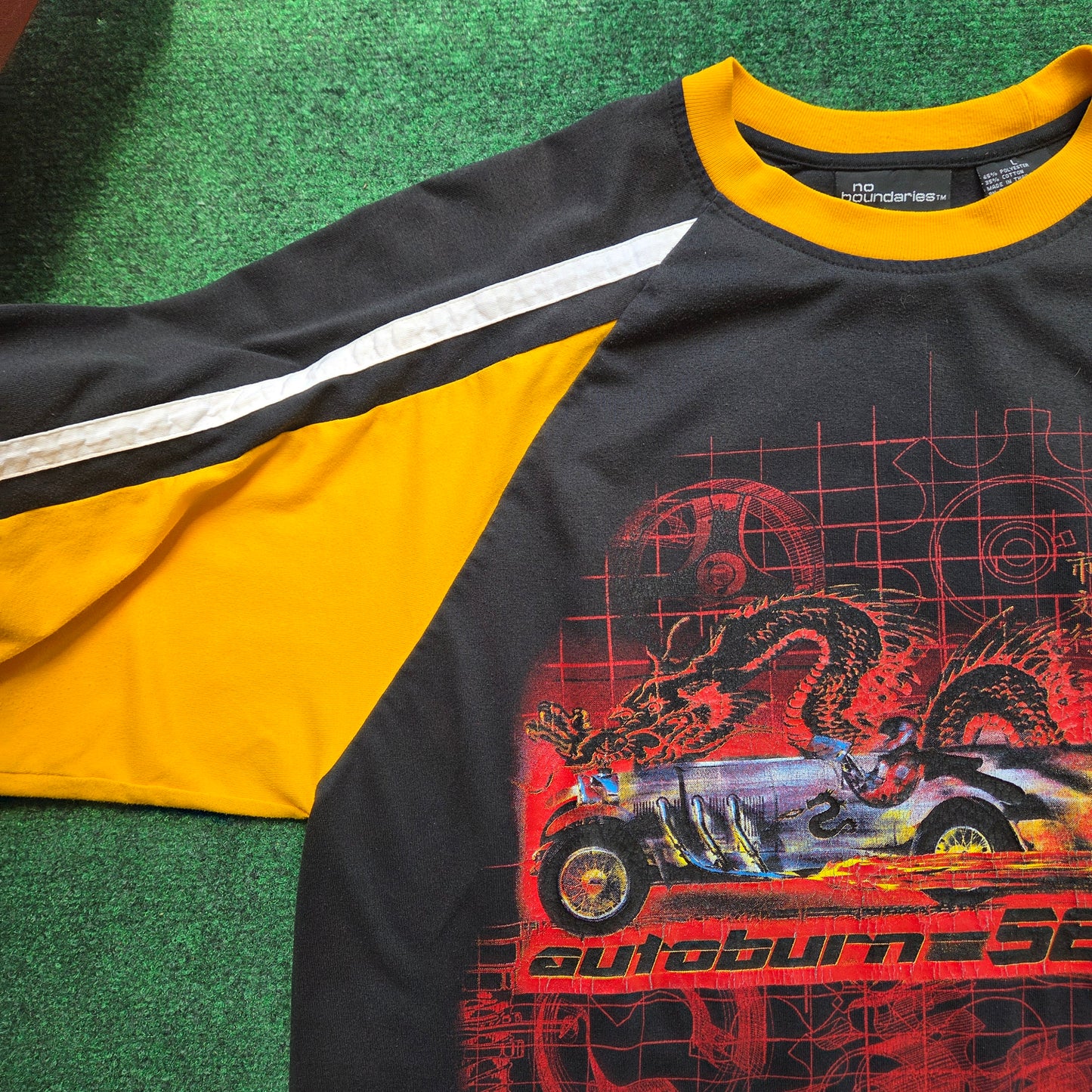 Y2k No Boundaries Autoburn 564 LS Shirt Large