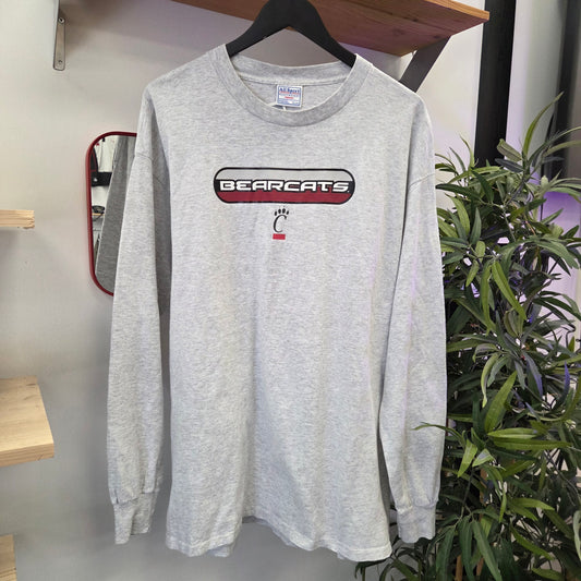 Vtg 90s Cincinnati Bearcats LS Tee