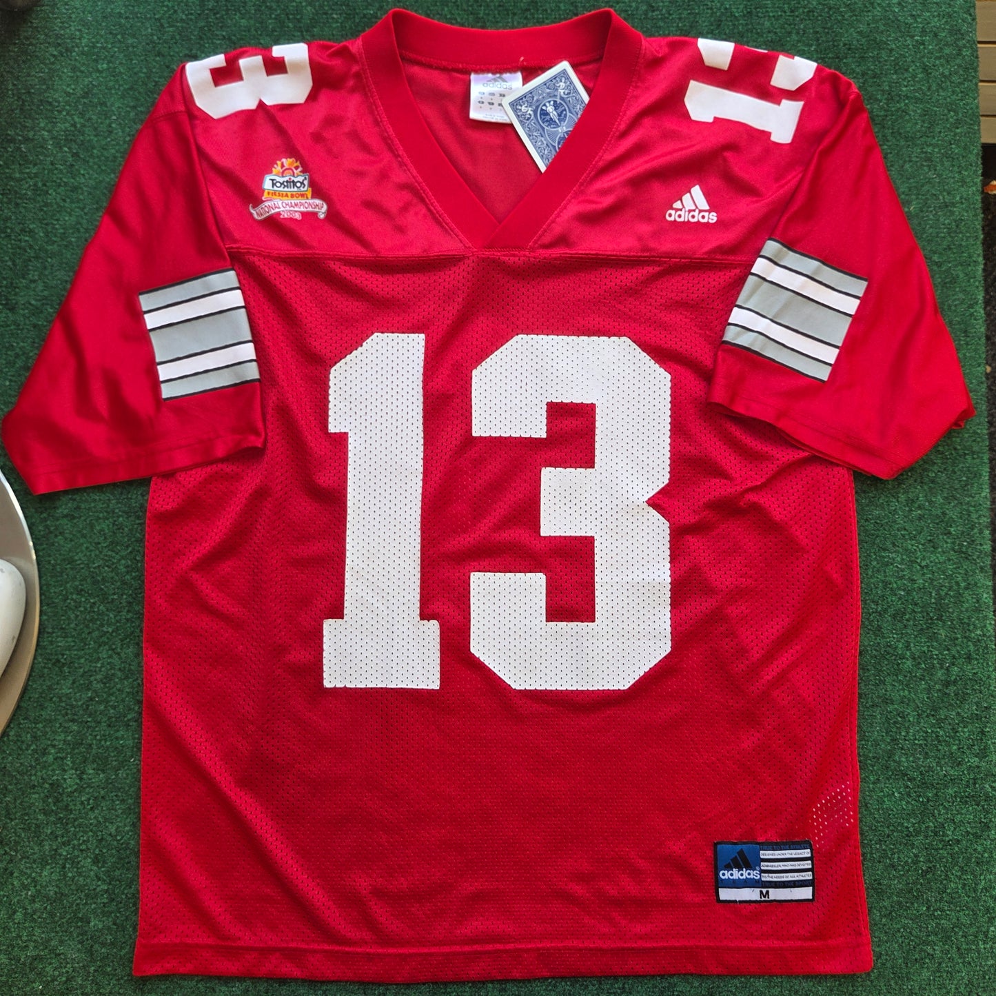 2003 Adidas OSU Buckeyes Jersey Tostitos Bowl 13 Fits L/XL