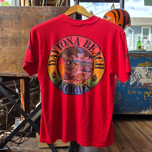 1980 Daytona Beach Salty Dog Pocket T Shirt Medium Surf