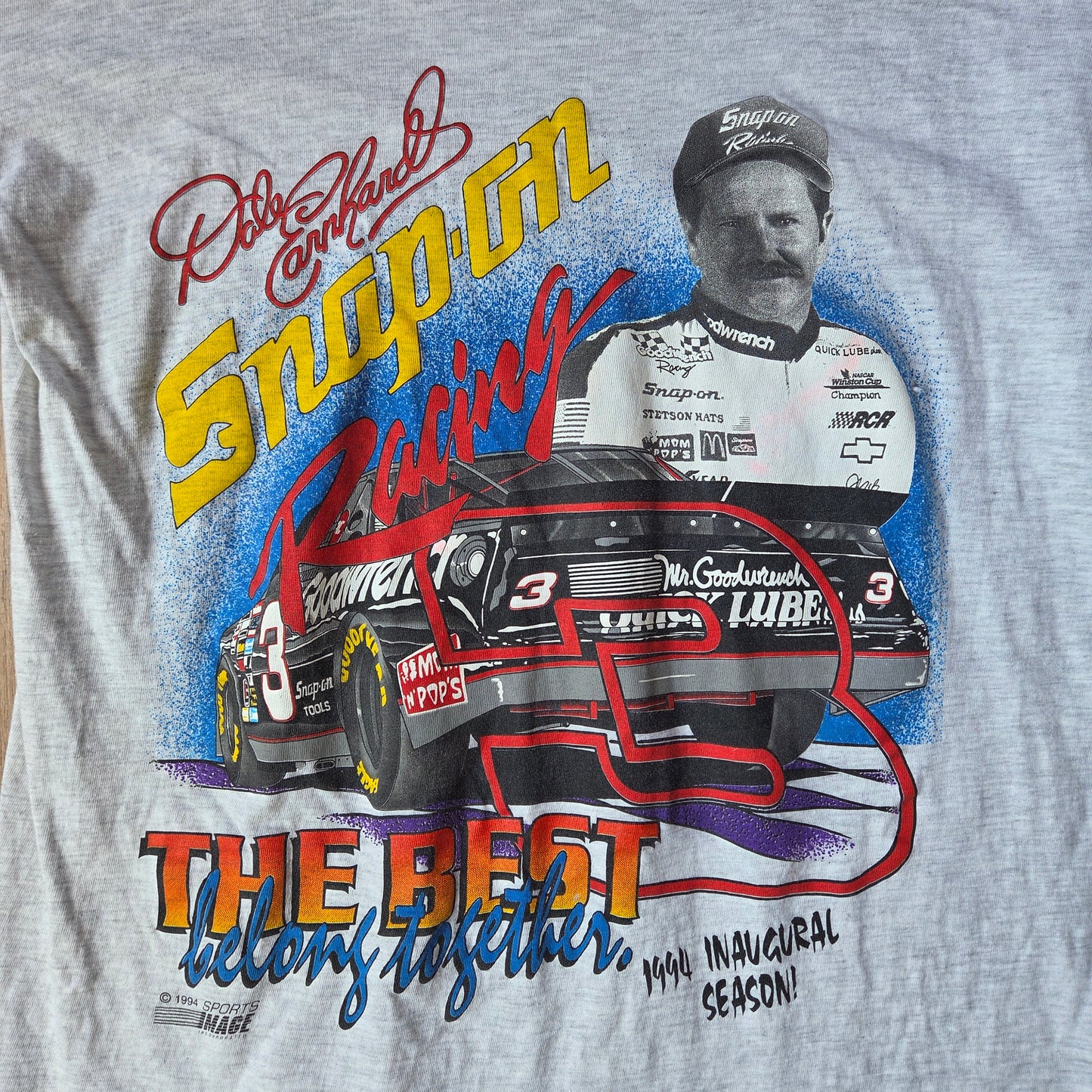 Vtg 1994 Dale Earnhardt Snap On Racing T Shirt Large 90s Nascar