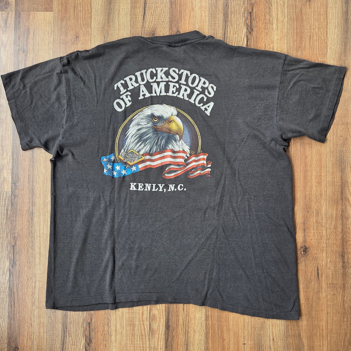 Vtg 1988 3D Emblem Trucker by Choice XXL 2XL Platinum T's 80s North Carolina