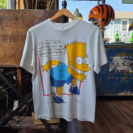 Vtg 1990 Bart Simpson T Shirt Simpsons Matt Groening 90s Medium