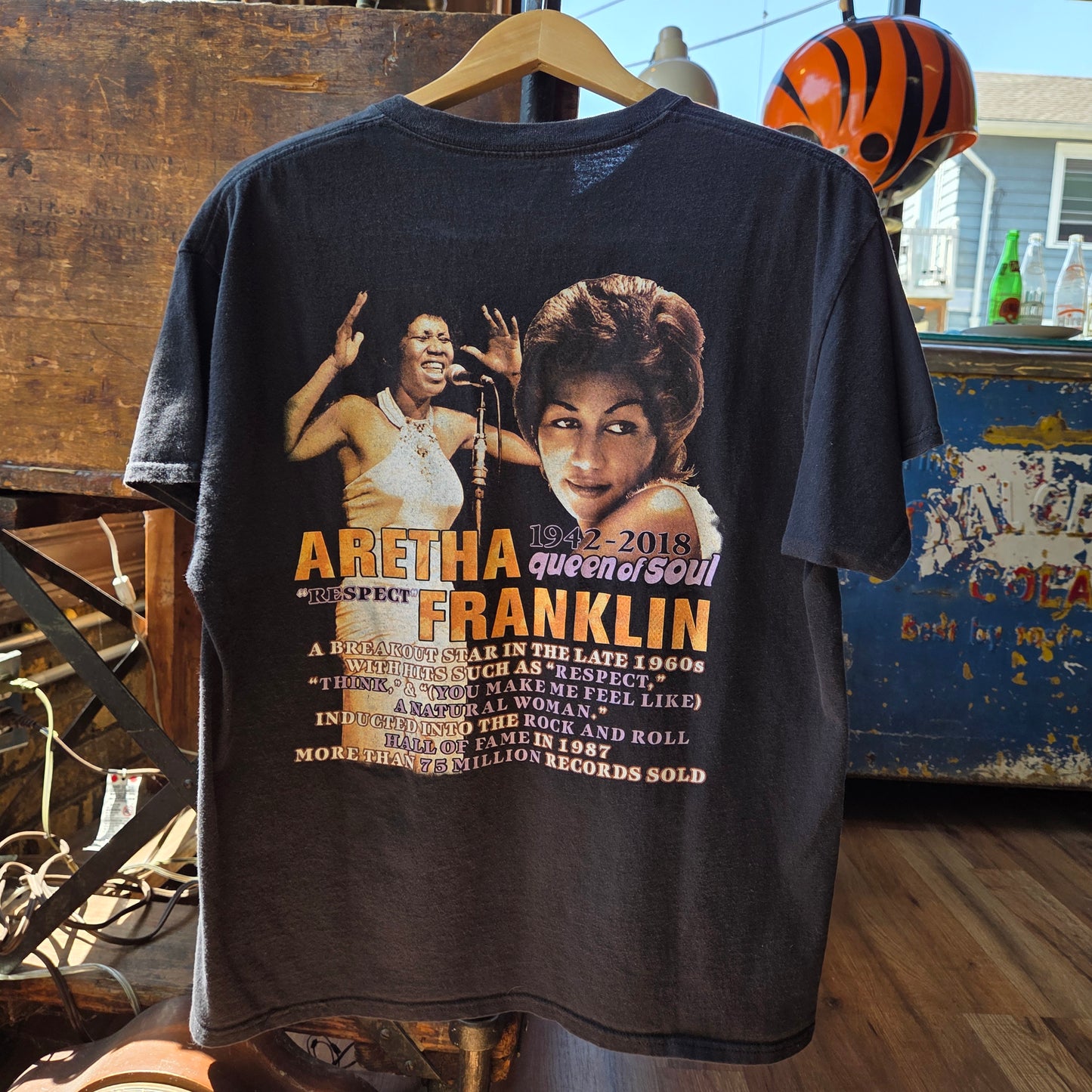Aretha Franklin Memorial T Shirt 2018 Queen of Soul Large