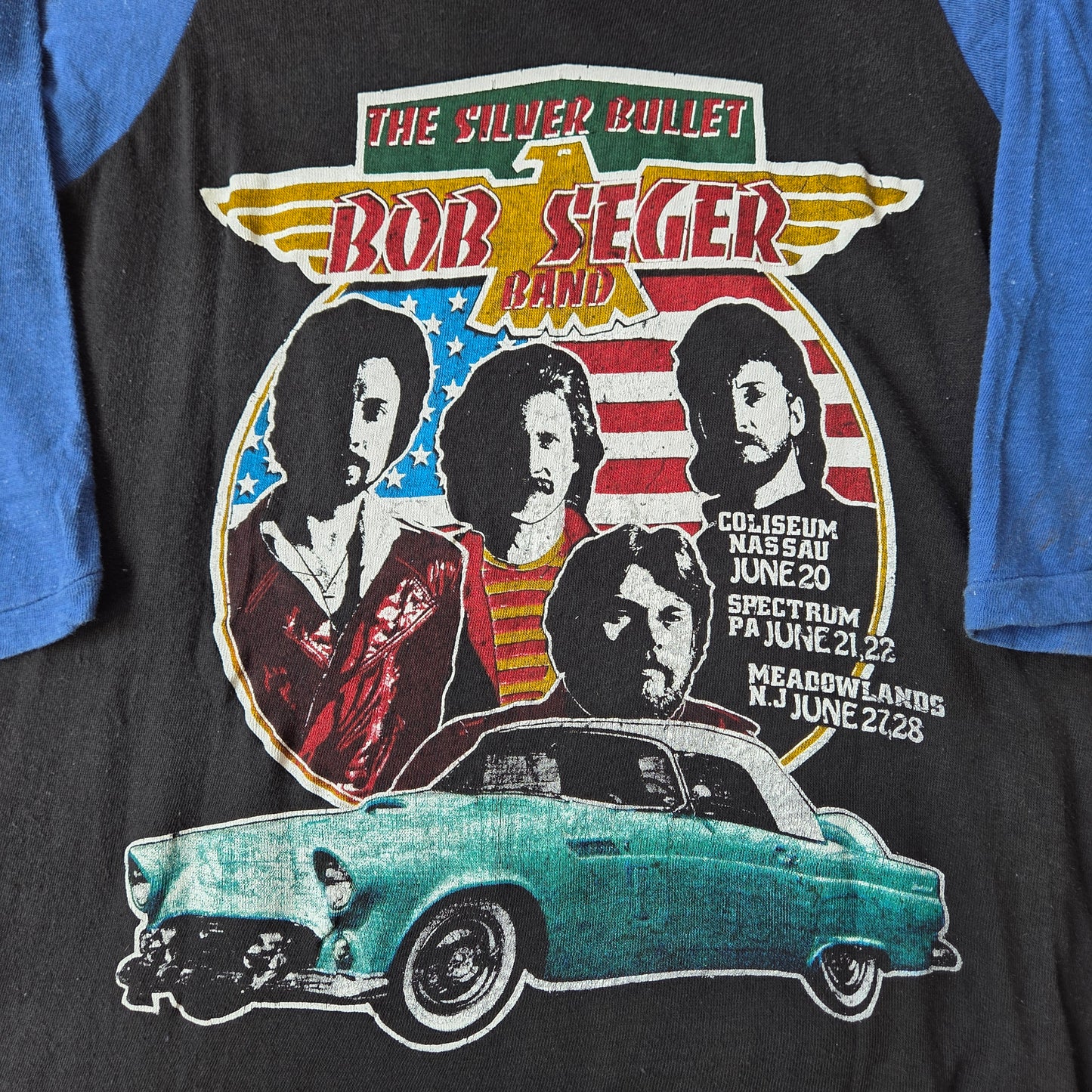 1980s Bob Seger And The Silver Bullet Band Shirt Raglan 80s Concert Tour