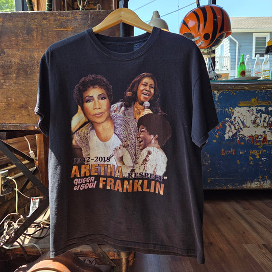 Aretha Franklin Memorial T Shirt 2018 Queen of Soul Large