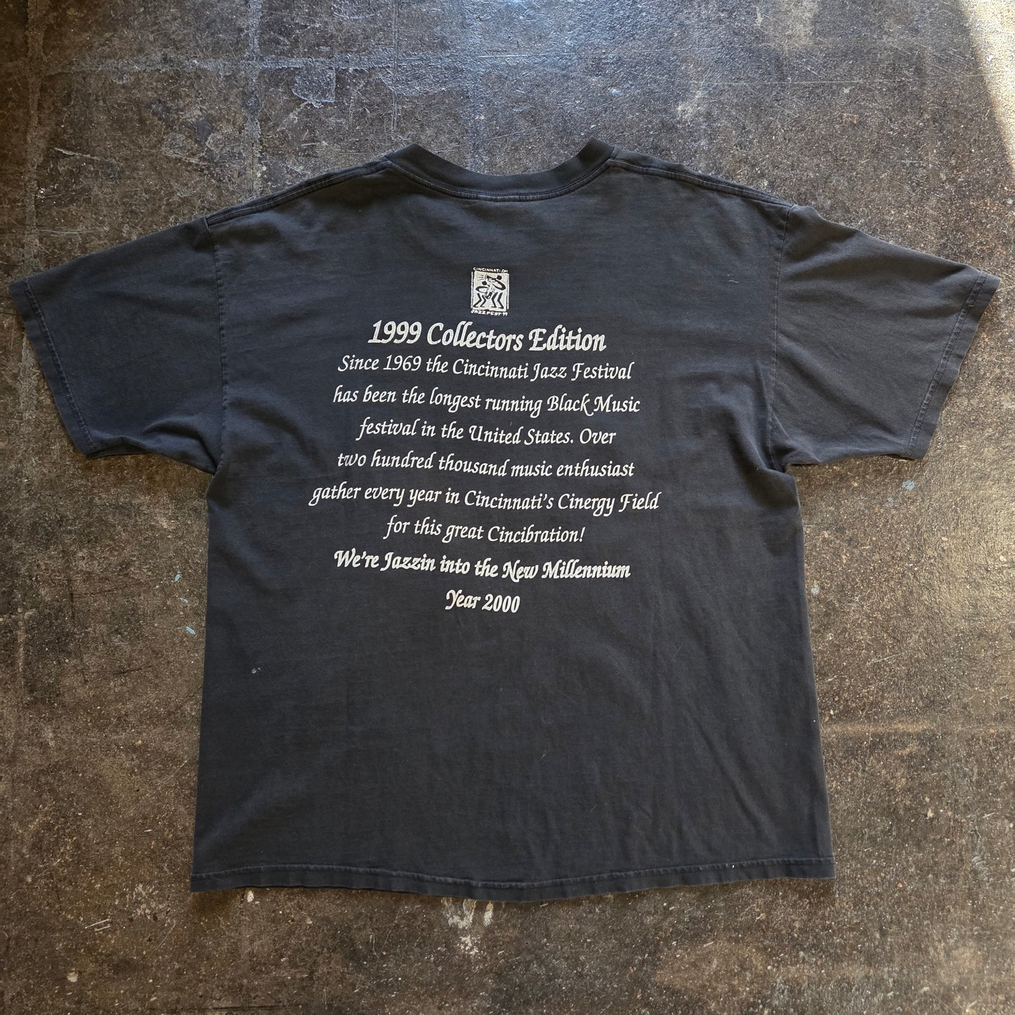 Vtg 1999 Cincinnati Jazz Fest T Shirt 90s XL
