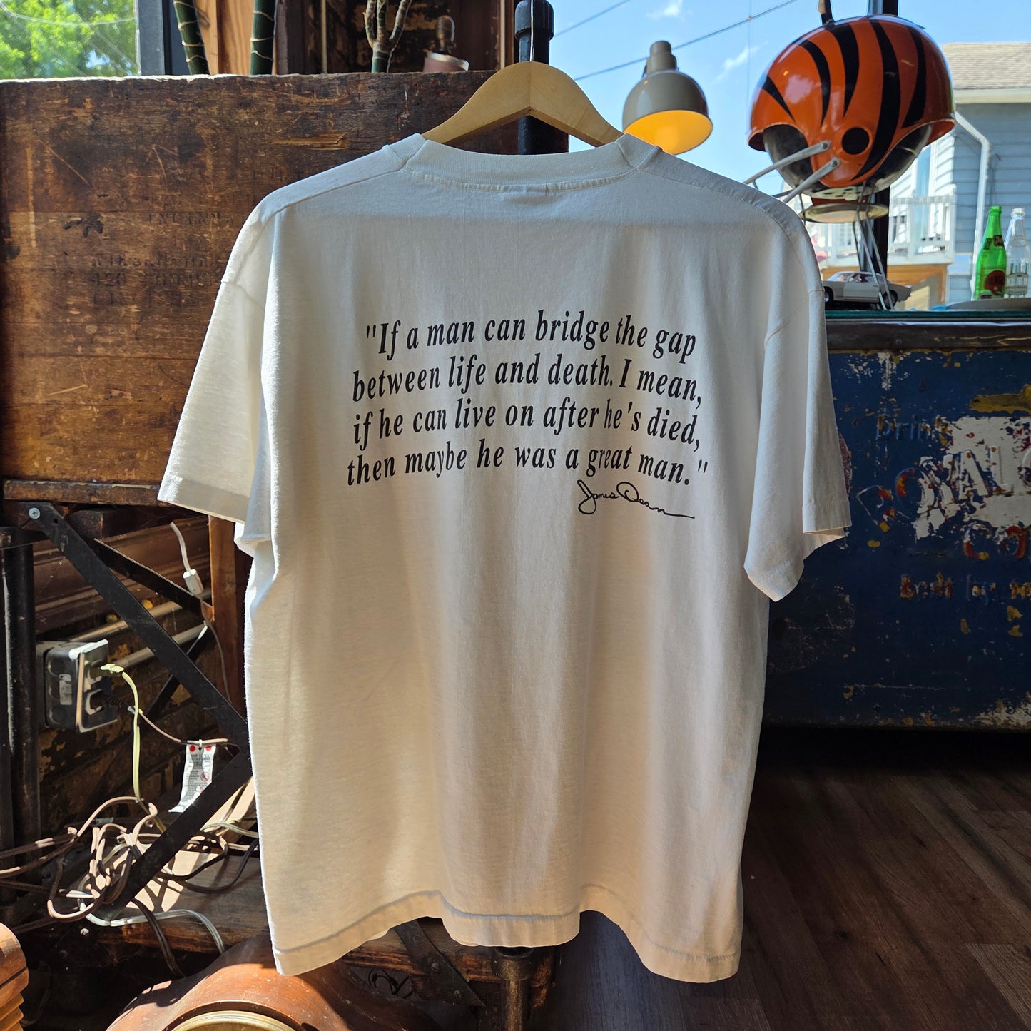 Vtg 1994 James Dean Run Hot Rod T Shirt XL 90S