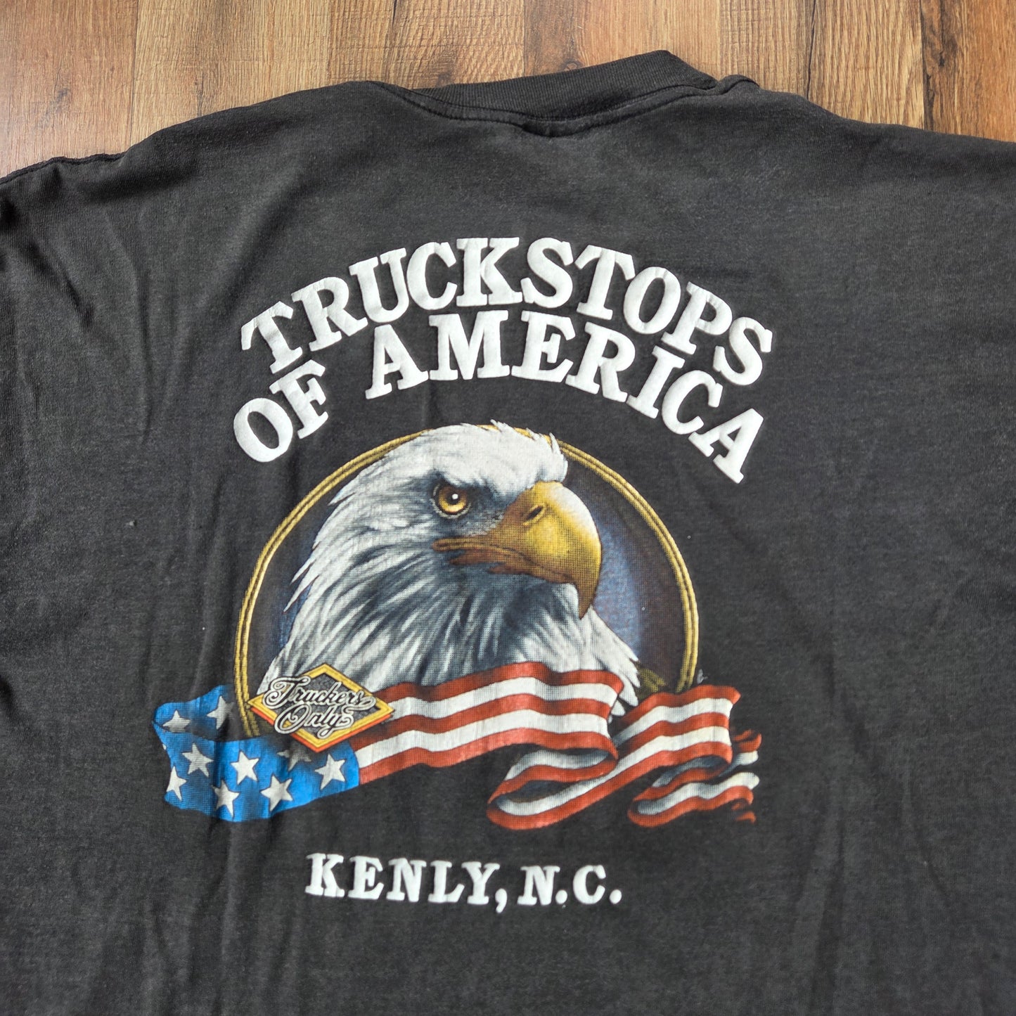 Vtg 1988 3D Emblem Trucker by Choice XXL 2XL Platinum T's 80s North Carolina