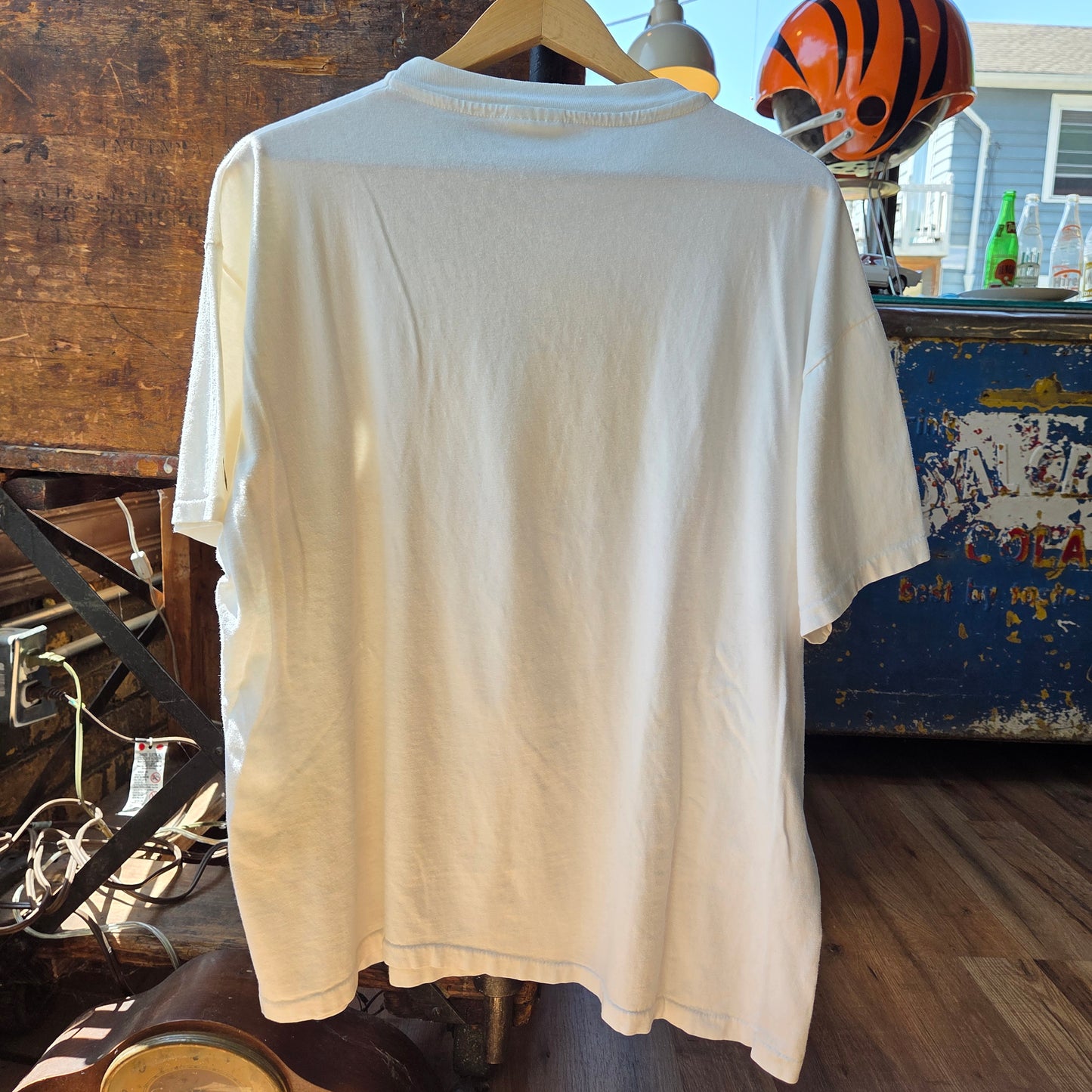 Vtg 90s Sand Volleyball Smiley Face T Shirt XL