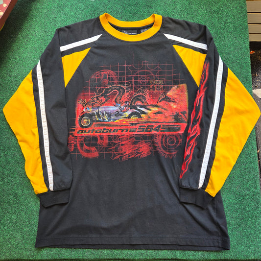 Y2k No Boundaries Autoburn 564 LS Shirt Large