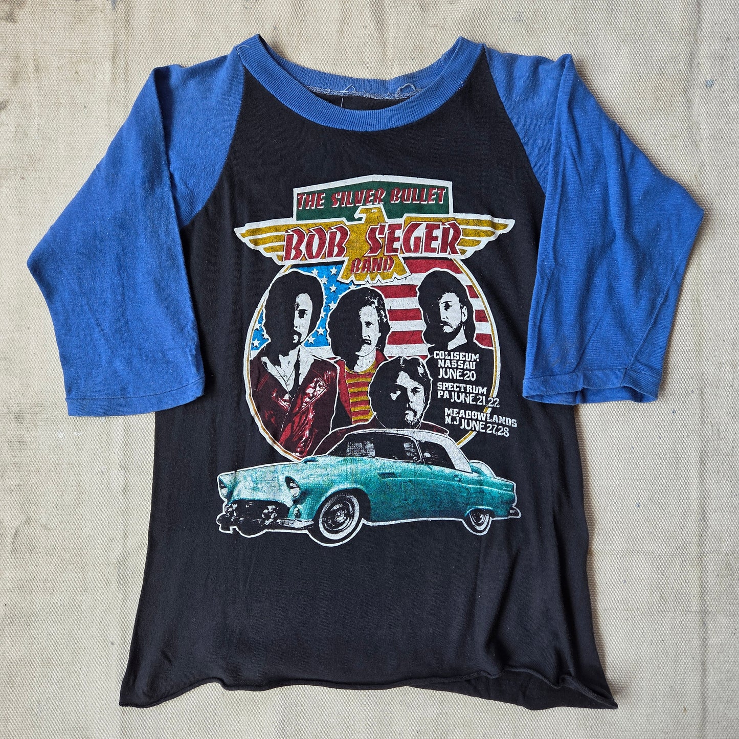 1980s Bob Seger And The Silver Bullet Band Shirt Raglan 80s Concert Tour