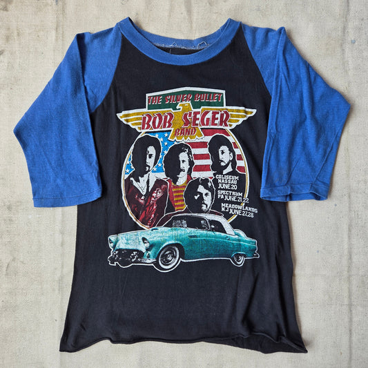 1980s Bob Seger And The Silver Bullet Band Shirt Raglan 80s Concert Tour