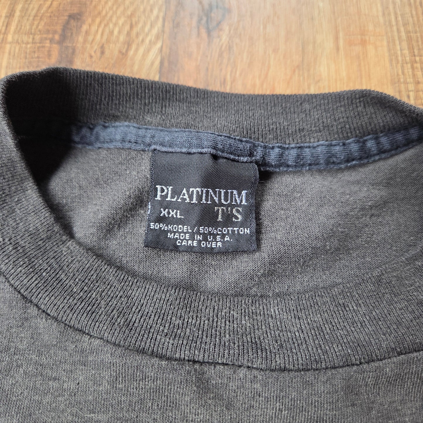 Vtg 1988 3D Emblem Trucker by Choice XXL 2XL Platinum T's 80s North Carolina