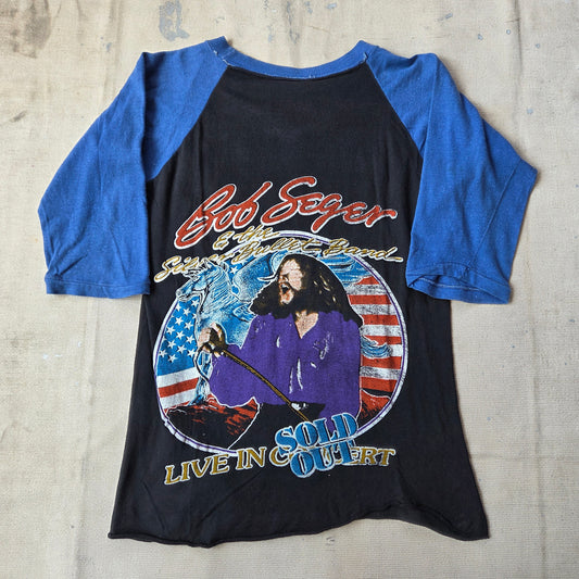 1980s Bob Seger And The Silver Bullet Band Shirt Raglan 80s Concert Tour