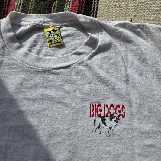 Vtg 1994 Big Dogs Stay On The Porch Tee XL 90s T-Shirt