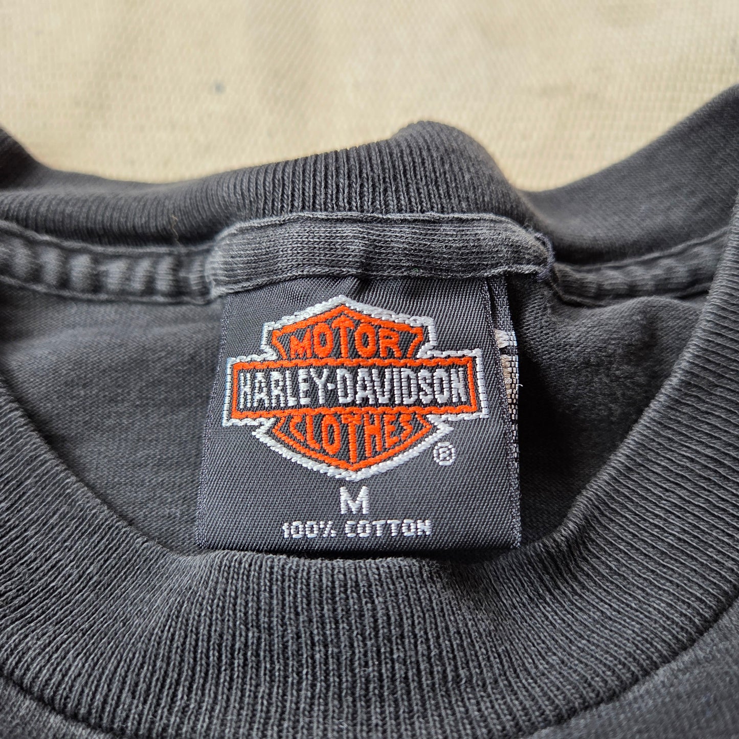 Vtg 90s Harley Davidson T Shirt Killeen Texas Wolf Legends Medium