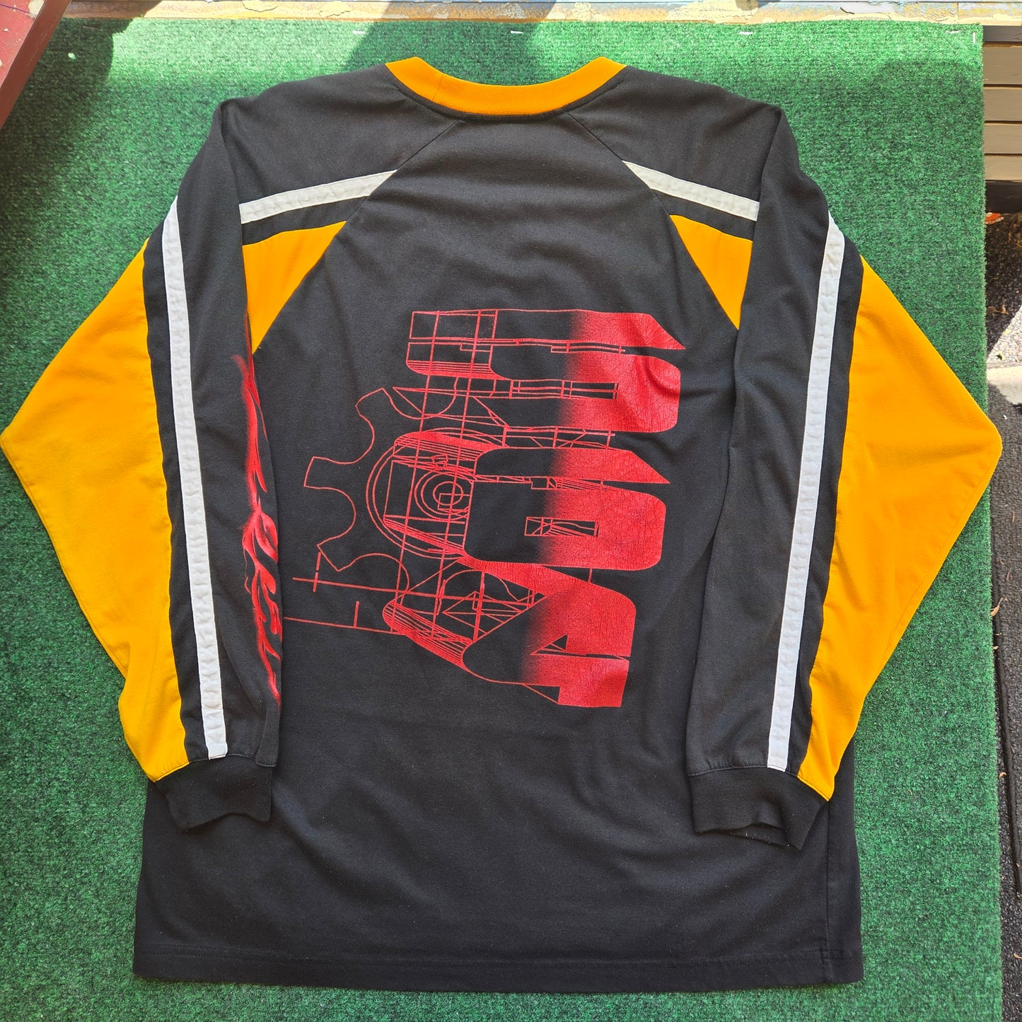 Y2k No Boundaries Autoburn 564 LS Shirt Large