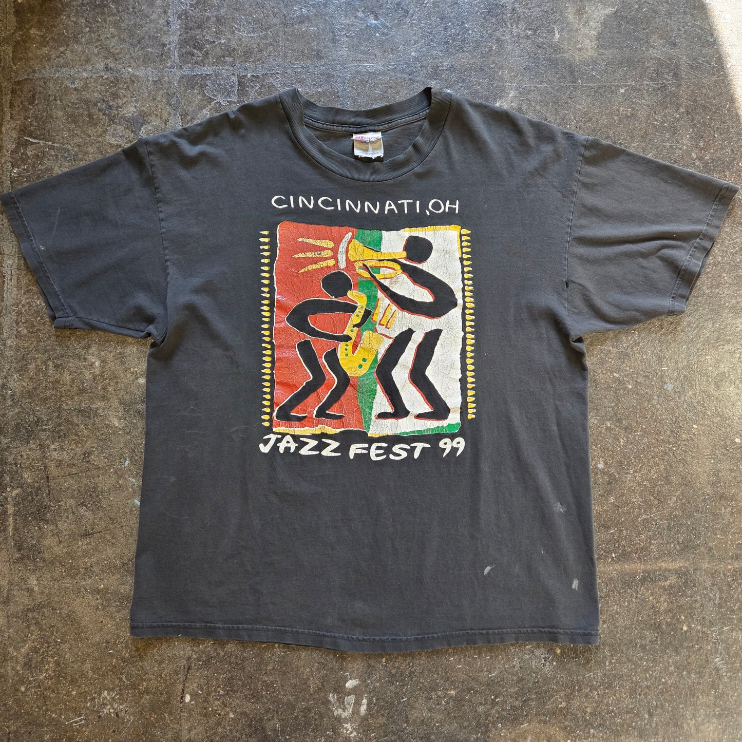 Vtg 1999 Cincinnati Jazz Fest T Shirt 90s XL