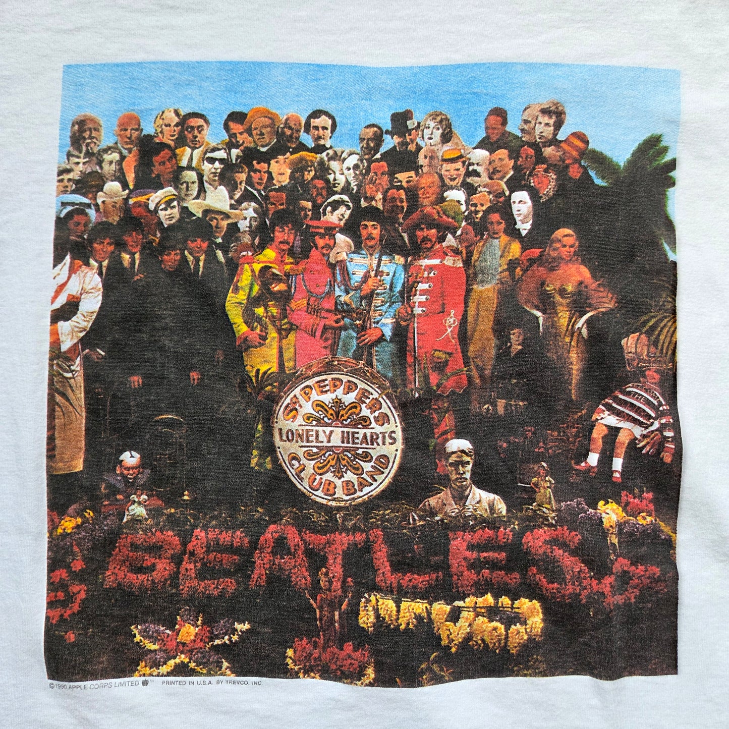 Vtg 1990 The Beatles Sgt Peppers T Shirt 90s Band XL