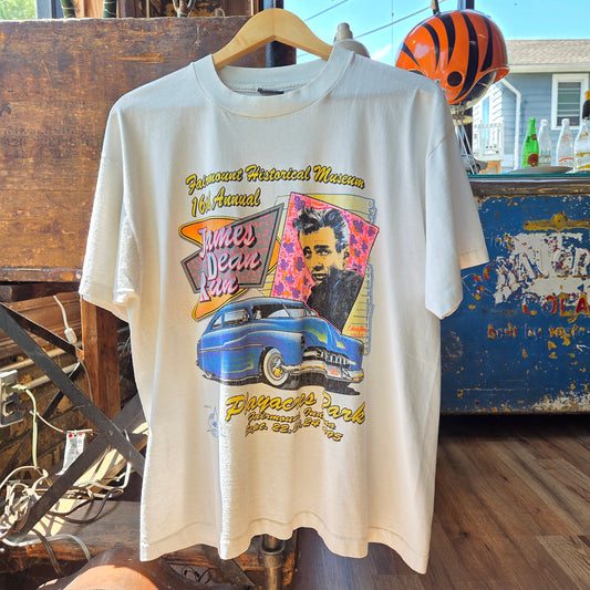 Vtg 1994 James Dean Run Hot Rod T Shirt XL 90S