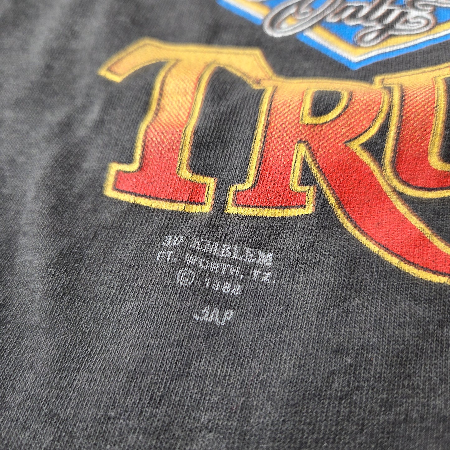 Vtg 1988 3D Emblem Trucker by Choice XXL 2XL Platinum T's 80s North Carolina