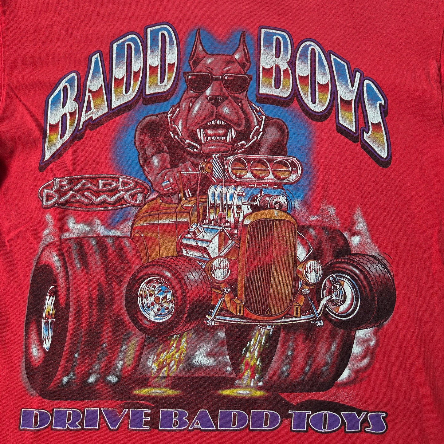 90s Badd Boys Drive Badd Toys Dawgs T Shirt Hot Rod Large