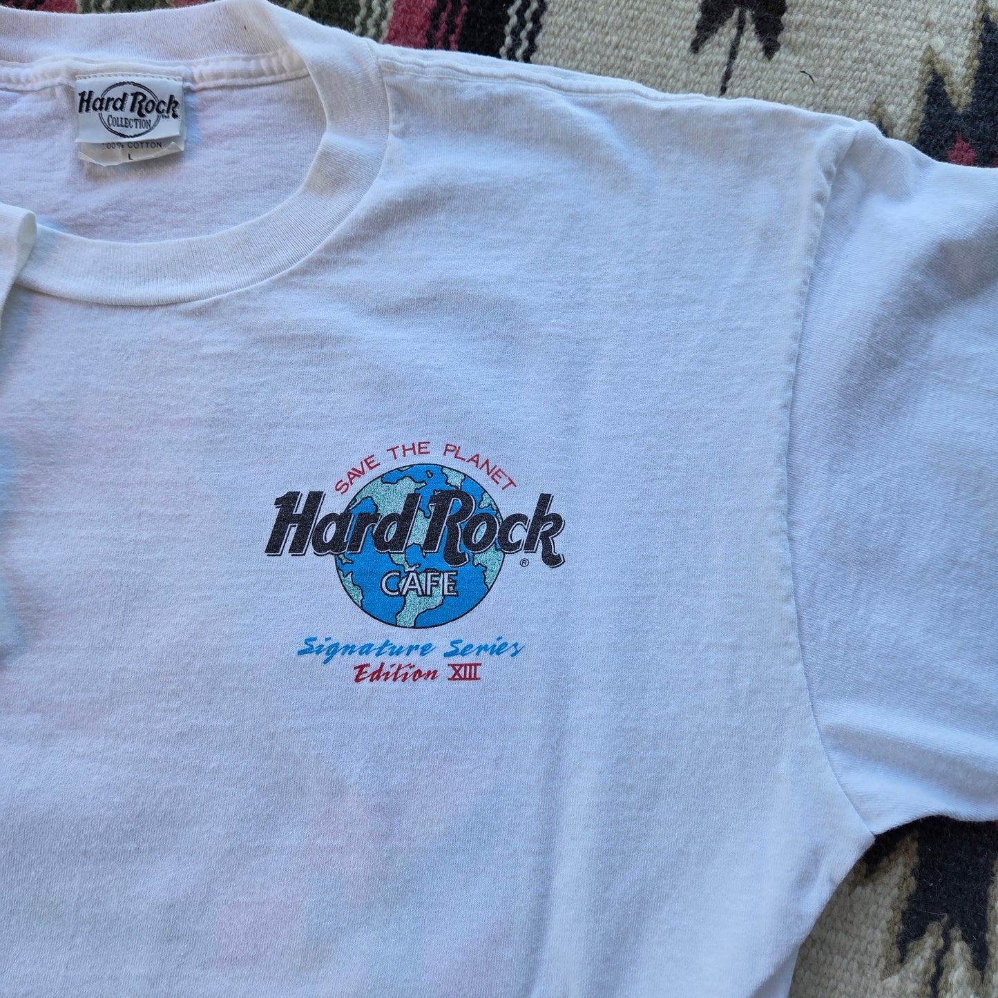 Vtg 1990 Peter Max Hard Rock Cafe New York T Shirt Large 90s
