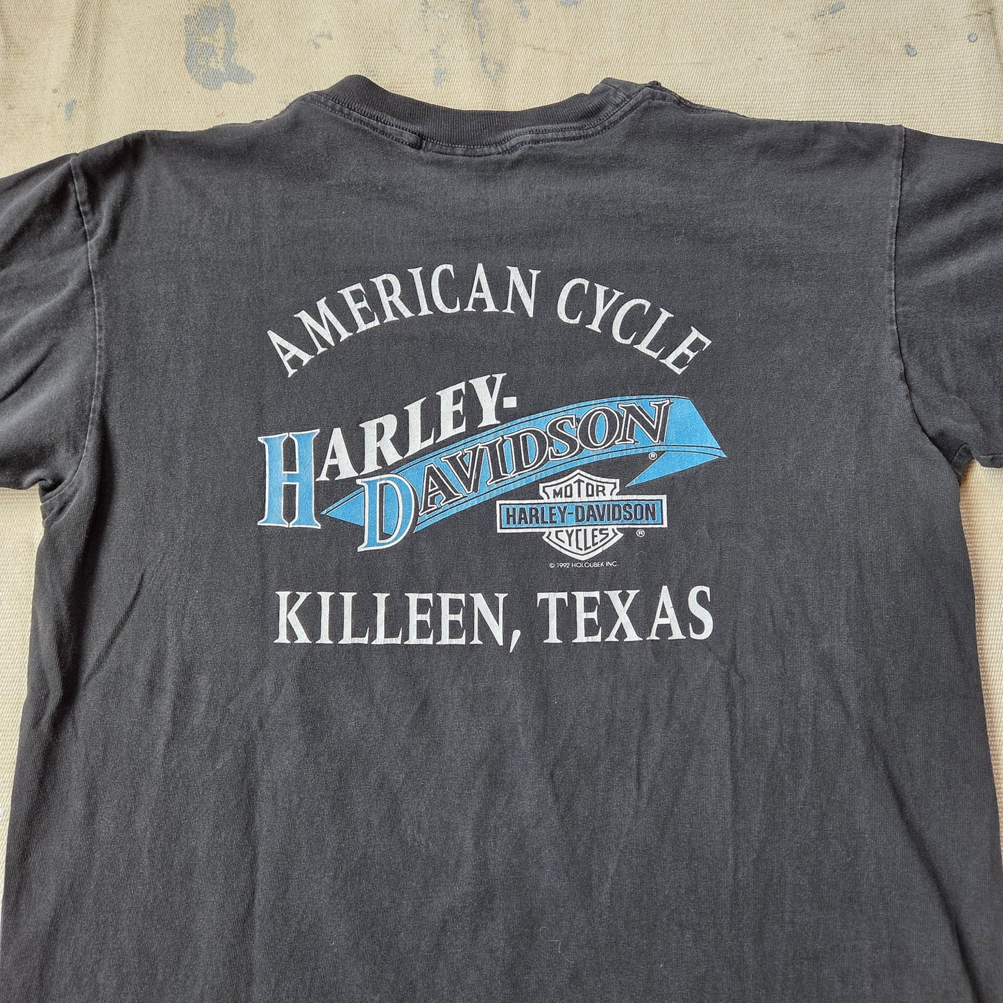 Vtg 90s Harley Davidson T Shirt Killeen Texas Wolf Legends Medium