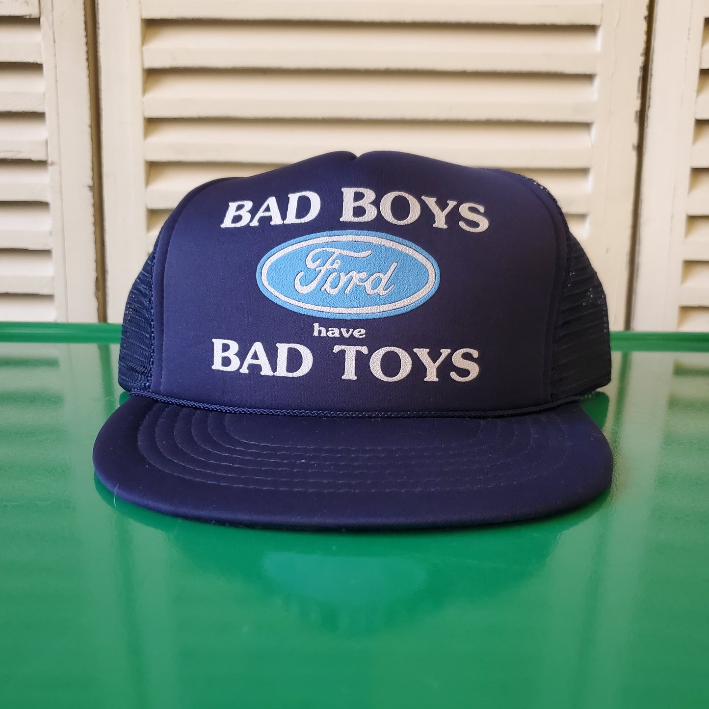 Vintage Ford Bad Boys Have Bad Toys Snapback Trucker Hat