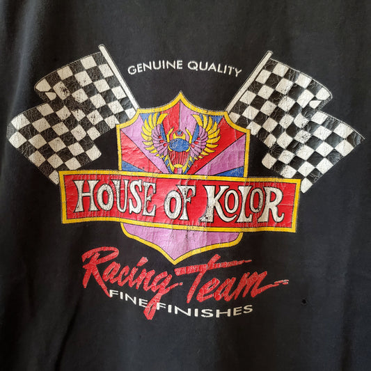 Vintage House of Kolor Racing Team Paint Large Tee