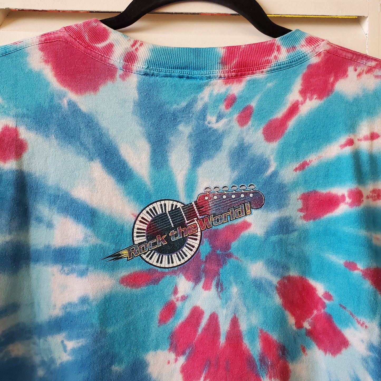 Aerosmith Rock N Roller Coaster Disney Tie Dye Tee XL Shirt