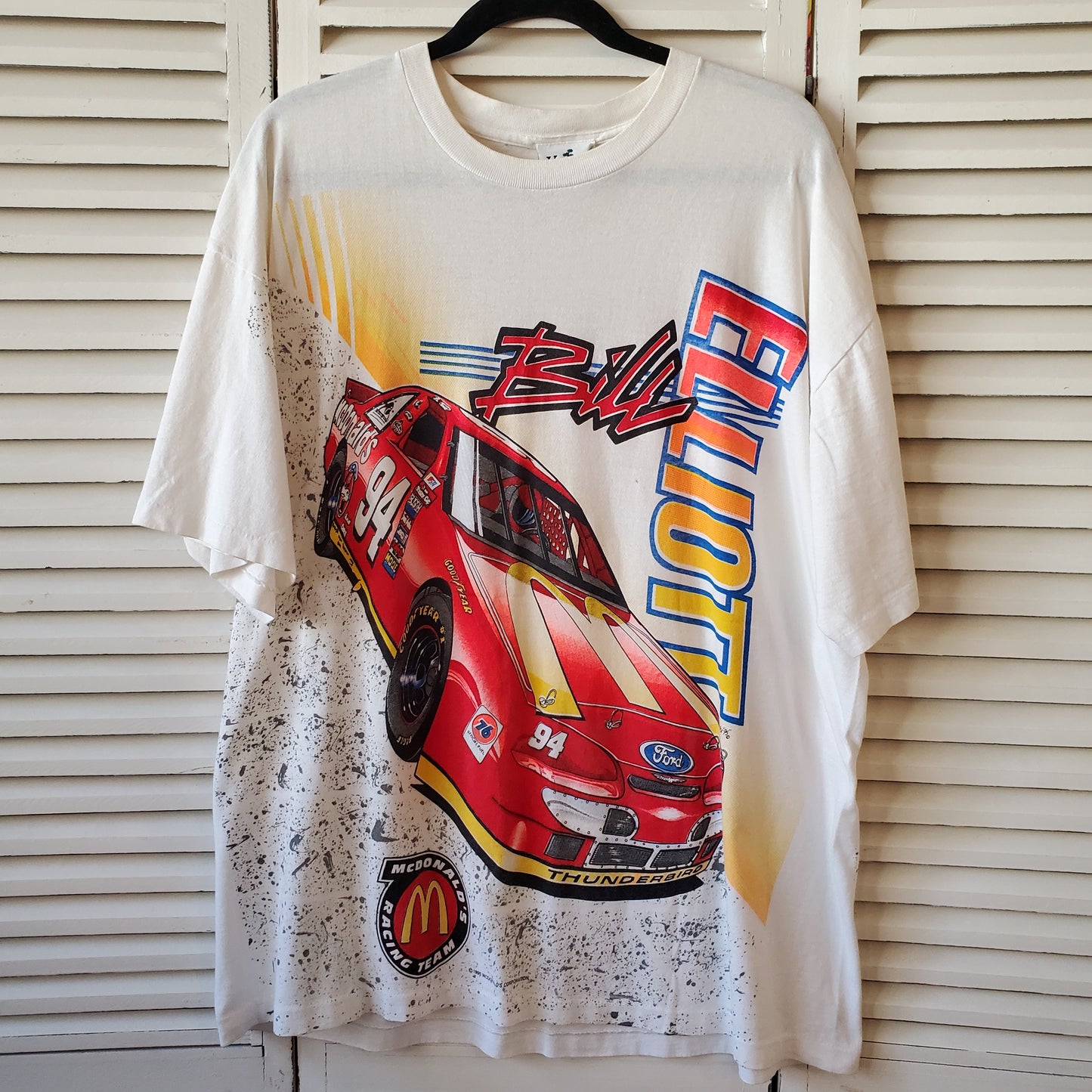 Vintage 1995 Bill Elliot McDonalds Nascar Racing XL Tee