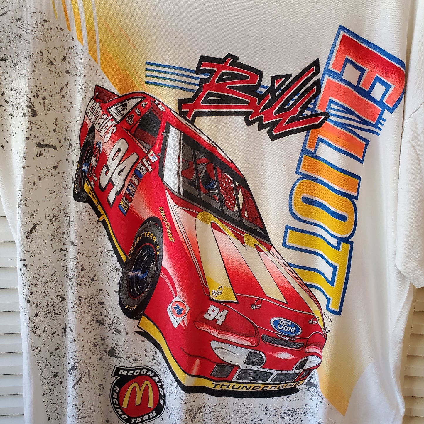 Vintage 1995 Bill Elliot McDonalds Nascar Racing XL Tee