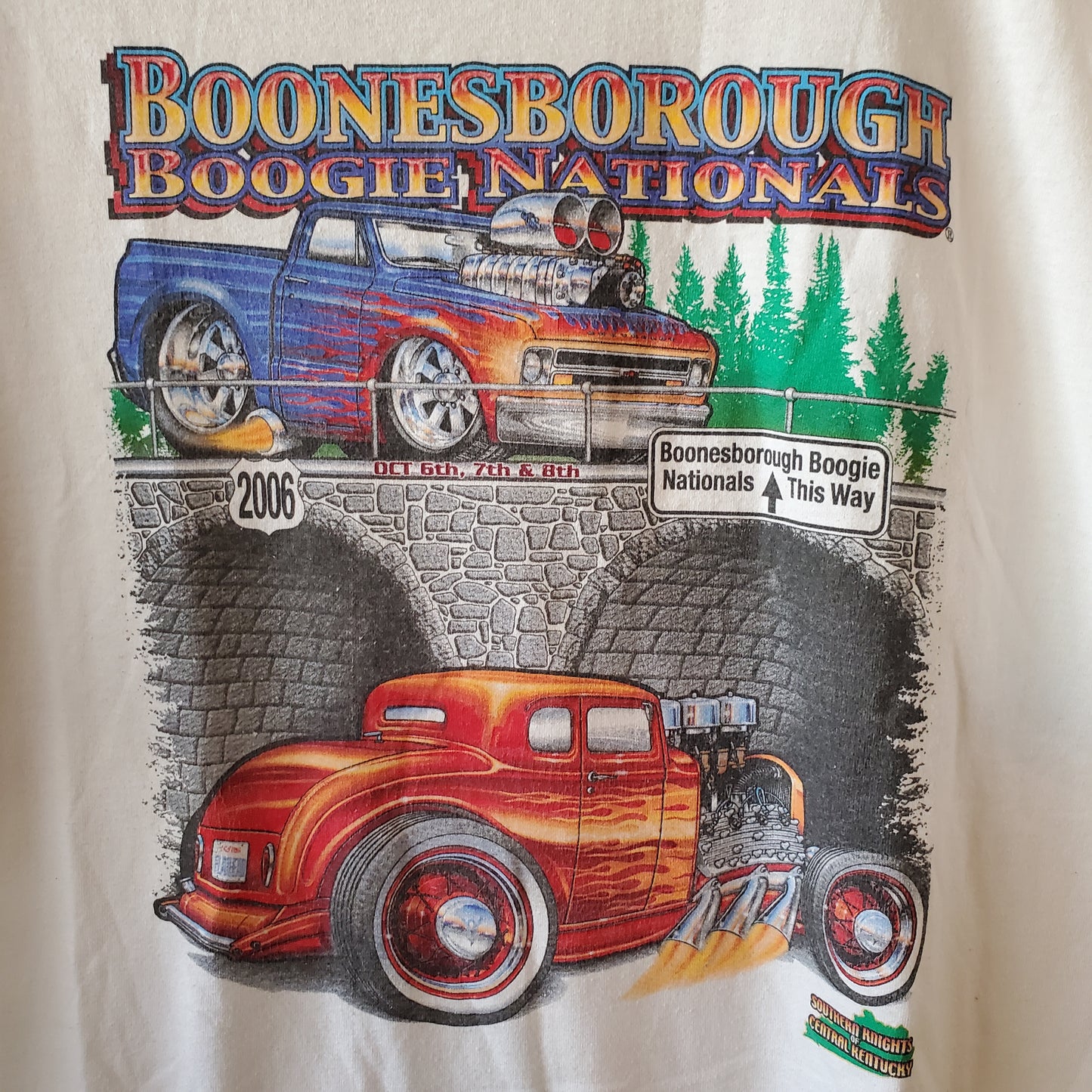 2006 Boonesborough Boogie Nationals XL Hot Rod Tee Shirt