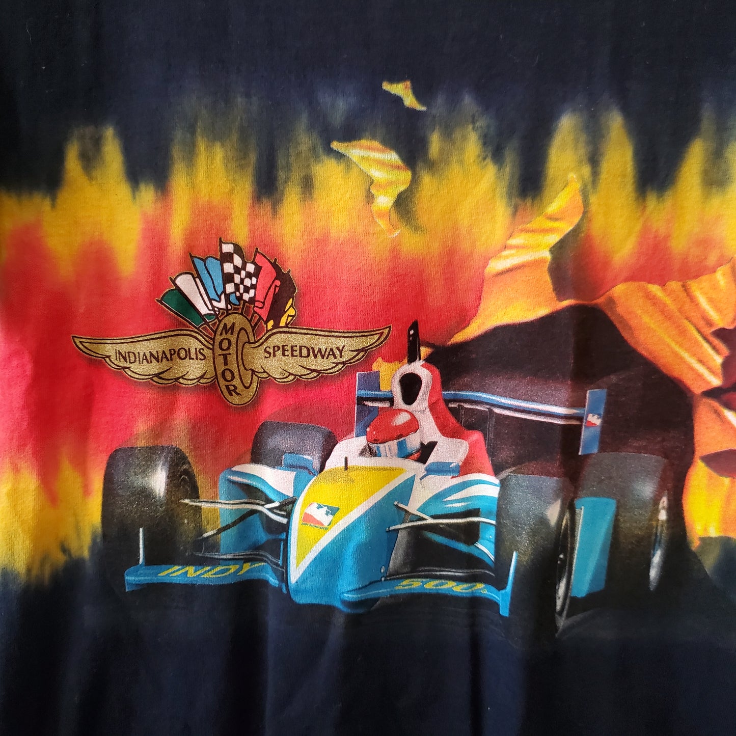 Indianapolis 500 Indy Tie Dye Racing Tee Adult Small Brickyard Shirt