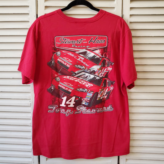 Tony Stewart Nascar Racing Office Depot Old Spice Adult Medium Tee Shirt