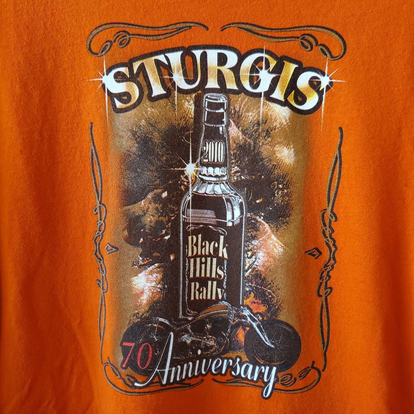 Y2K Sturgis Black Hills Rally Biker Long Sleeve Tee Adult Large Shirt