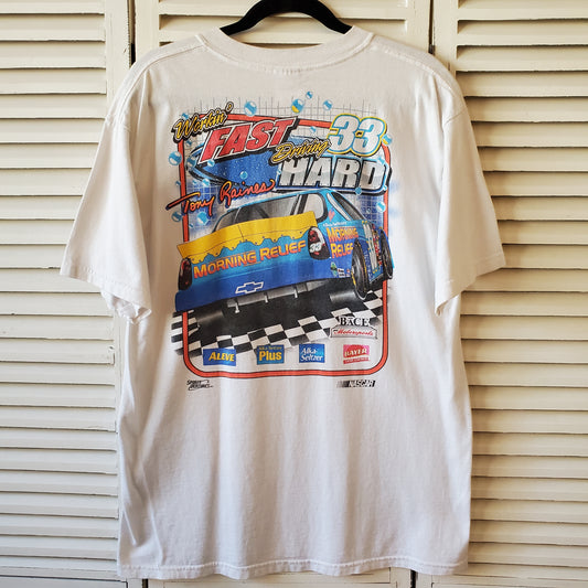 Tony Raines Nascar Racing Tee Shirt Alka Seltzer Monte Carlo Chevy