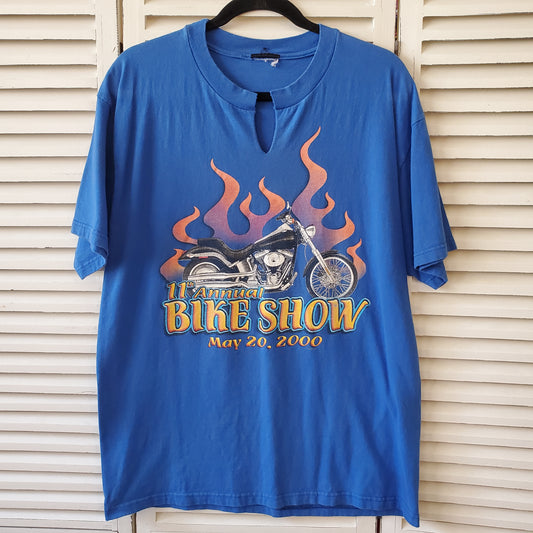 2000 Fairfield Ohio Bike Show Tri County Biker Tee Adult Large