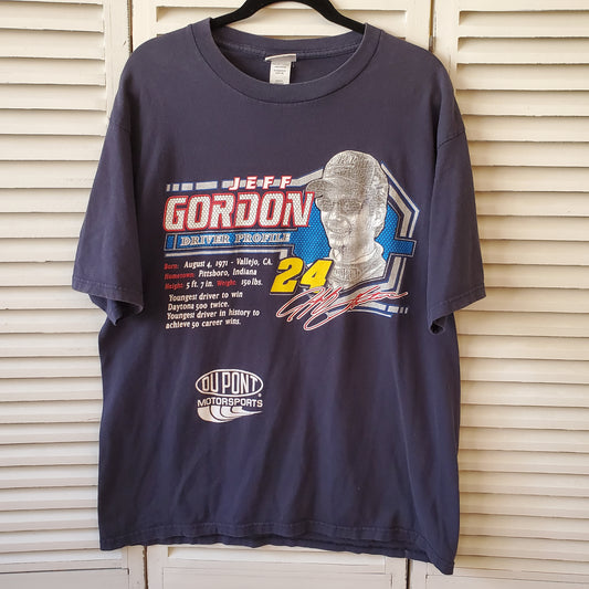 2002 Jeff Gordon Tee Driver Profile Nascar Adult Large Shirt