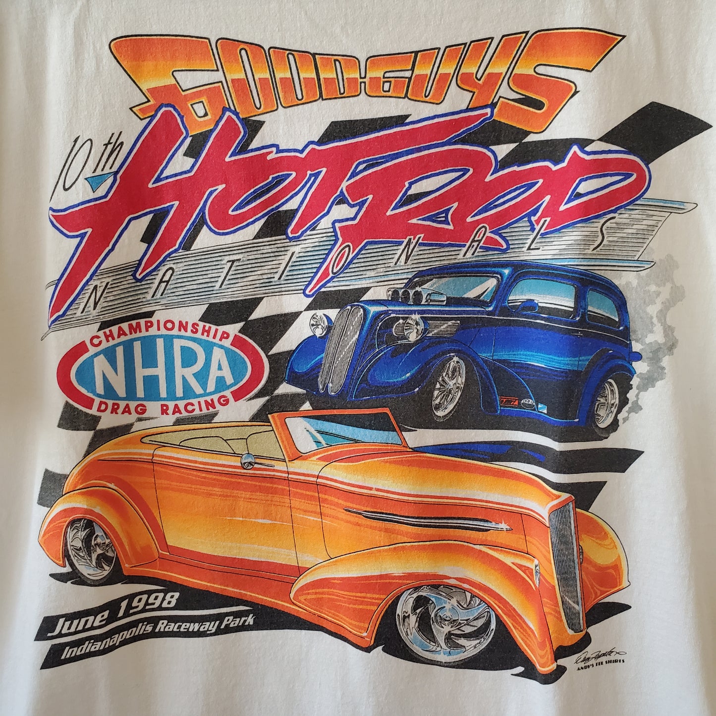 1998 Good Guys Hot Rod Nationals NHRA T Shirt Large Tee