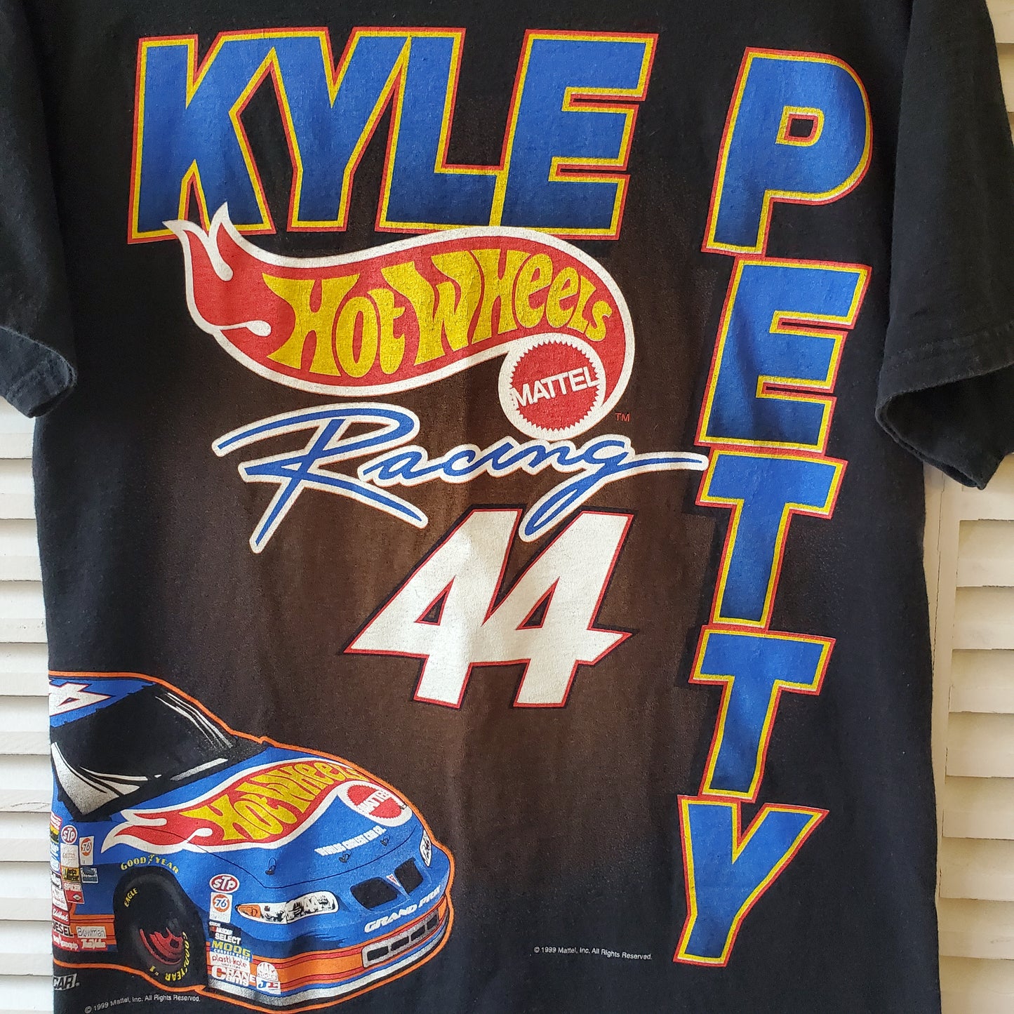 Vtg 1999 Kyle Petty Hot Wheels Nascar Racing Tee Adult Medium Shirt