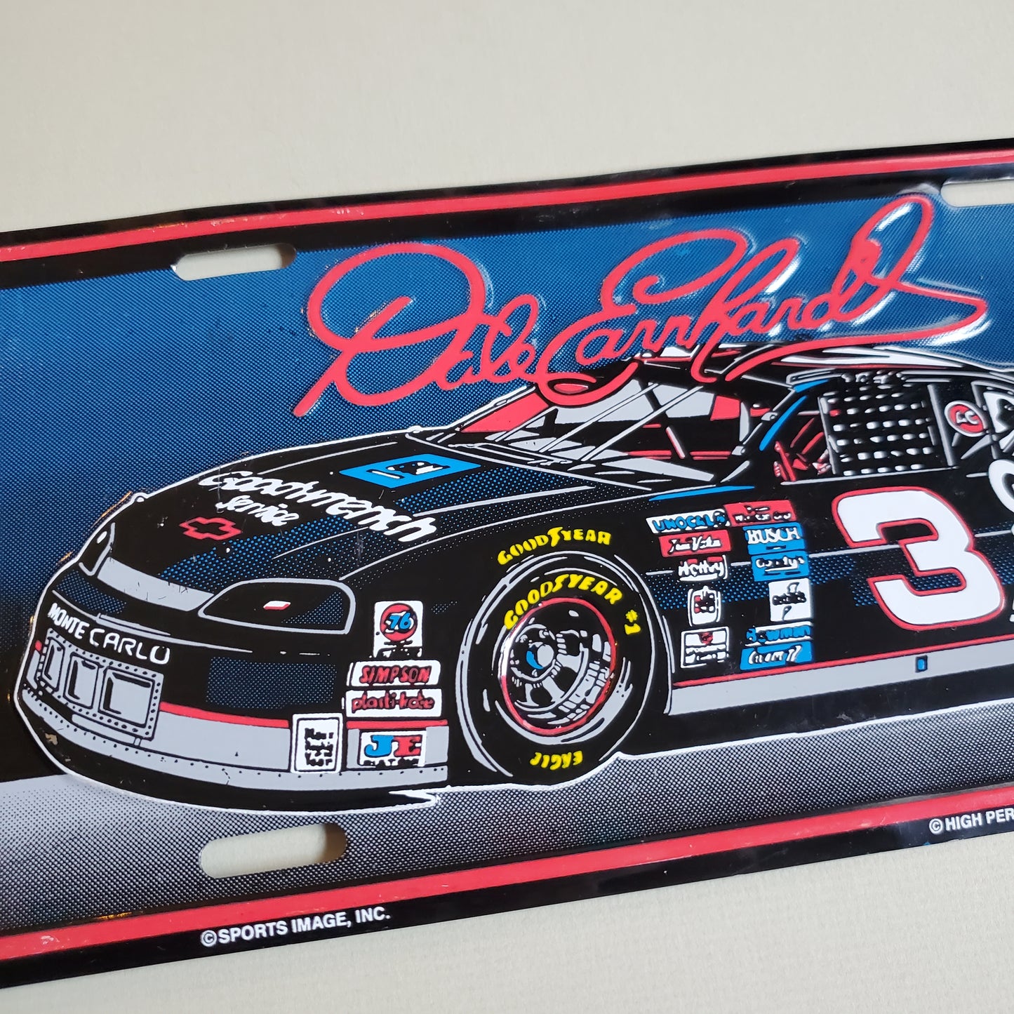 Dale Earnhardt Nascar Racing License Plate Collectible