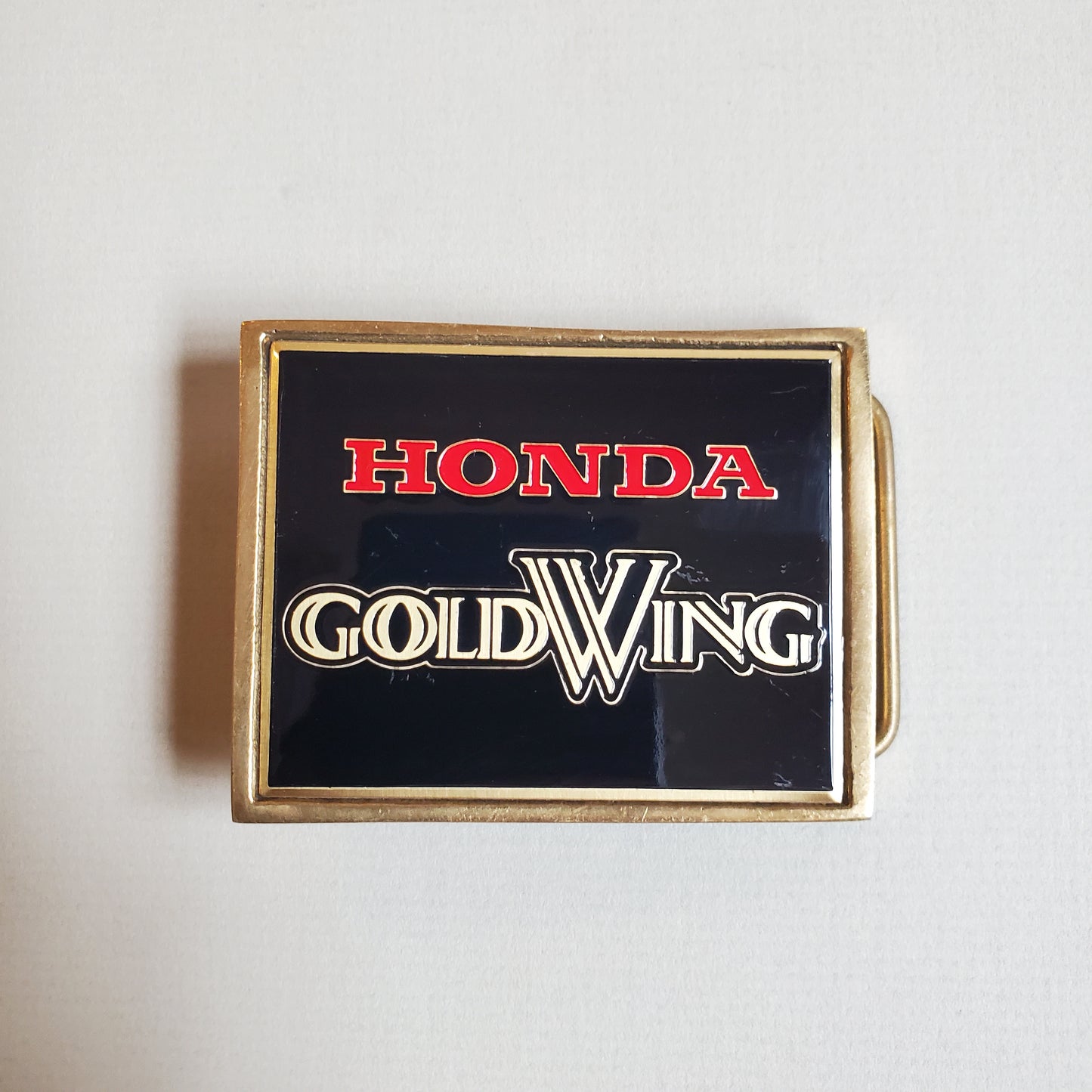 Vtg Honda Gold Wing Motorcycle Belt Buckle