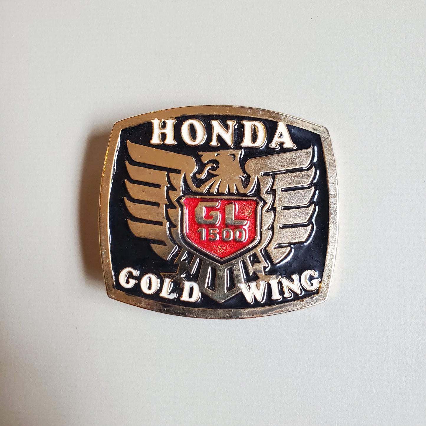 Vtg Honda GL 1500 Gold Wing Motorcyle Belt Buckle