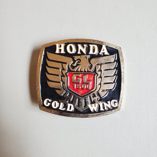 Vtg Honda GL 1500 Gold Wing Motorcyle Belt Buckle