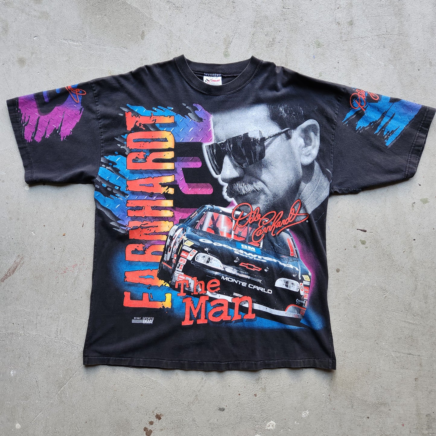 Vtg 1997 Dale Earnhardt The Man Nascar Racing Tee Shirt Mens 2XL