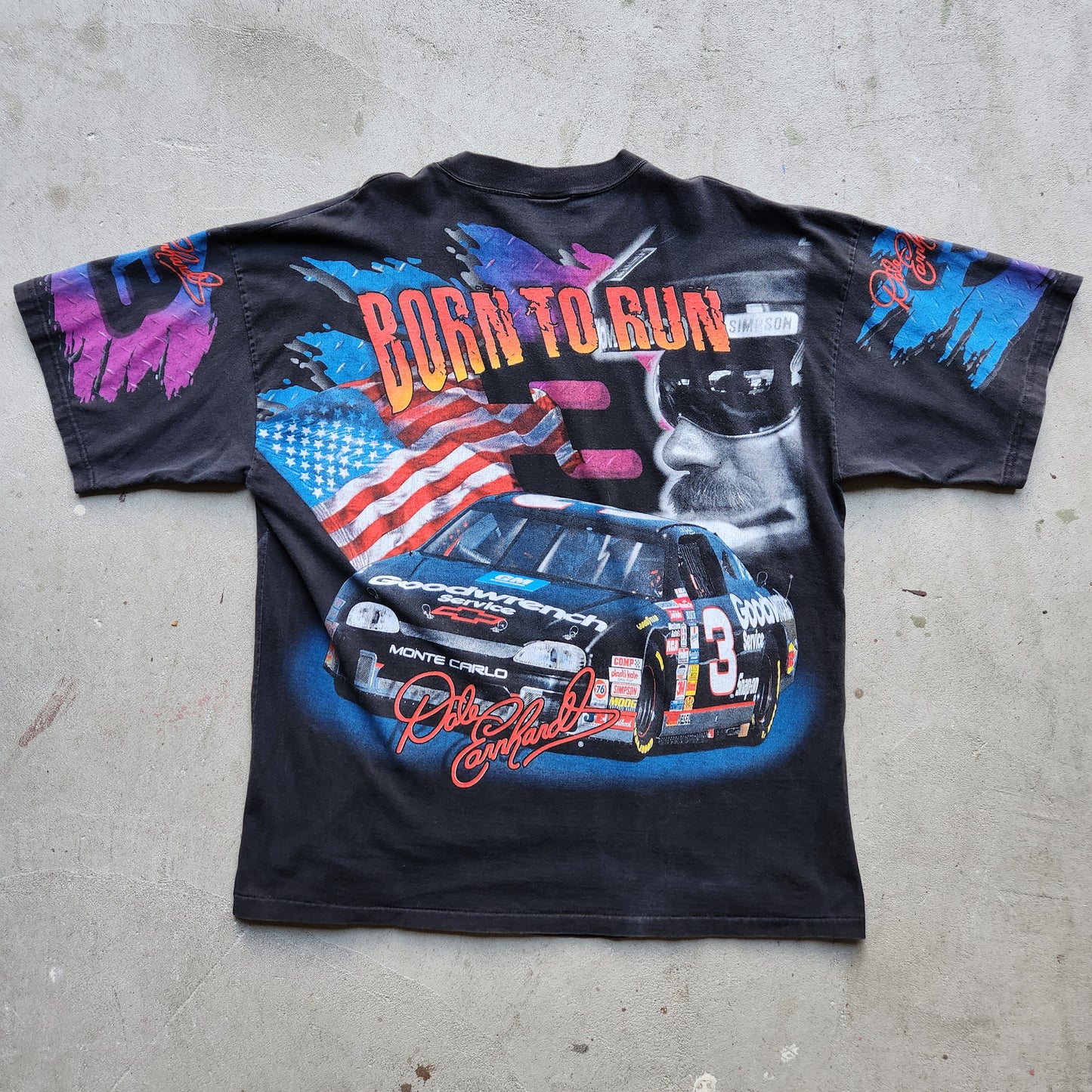 Vtg 1997 Dale Earnhardt The Man Nascar Racing Tee Shirt Mens 2XL